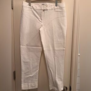 The Limited Ankle White Pants